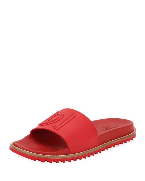 fendi red espadrilles|fendi birkenstock style sandals.